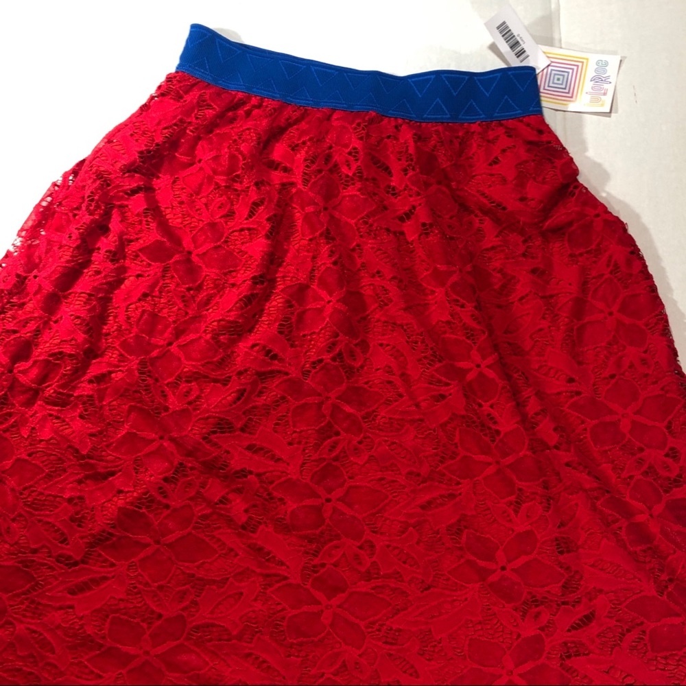 LuLaRoe S Lucy Lace Maxi Skirt NWT